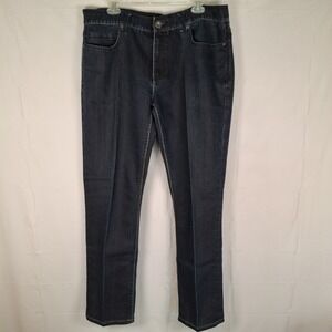 Caffeine Men's 38x32 (Fits 36x31) Blue Jeans Midtown Straight Fit Street‎ Urban